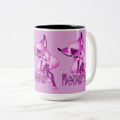 Niedlich Pink Meow Tiger Cat Kaffee Tasse (VorderseiteRechts)