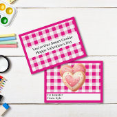 Niedlich Pink Mini-Klasse Valentinstag Mitteilungskarte