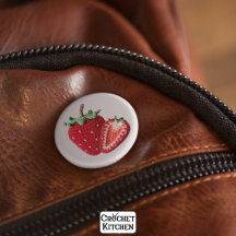 Niedlich Pink Minimal Granny Chic Crochet Strawber