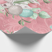 Niedlich Pink Ostersonne Geschenkpapier (Ecke)