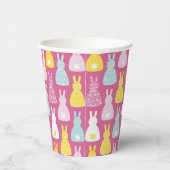 Niedlich-Pink-Ostersonnenstrahl Pappbecher (Rechts)