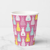 Niedlich-Pink-Ostersonnenstrahl Pappbecher (Vorderseite)