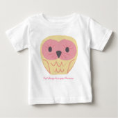 Niedlich Pink Owl Baby Onsie Geschenk Kinderdusche Baby T-shirt (Vorderseite)