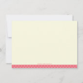 Niedlich Pink Owl Girl Babydusche Danke Karten (Rückseite)