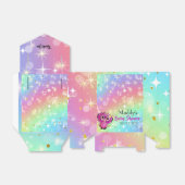 Niedlich Pink Owl Stars Twinkle Danke Babydusche Geschenkschachtel (Ungefaltet)