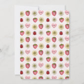 Niedlich Pink Paare Valentinsche Kinderdusche Einladung (Rückseite)