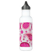 Niedlich Pink Paisley Pattern Edelstahlflasche (Links)