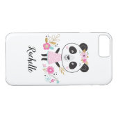 Niedlich Pink Panda Girly Personalisiert Case-Mate iPhone Hülle (Rückseite (Horizontal))