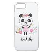Niedlich Pink Panda Girly Personalisiert Case-Mate iPhone Hülle (Rückseite)
