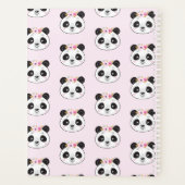 Niedlich Pink Panda Planer (Rückseite)