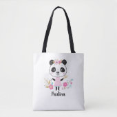 Niedlich Pink Panda Tasche (Vorderseite)