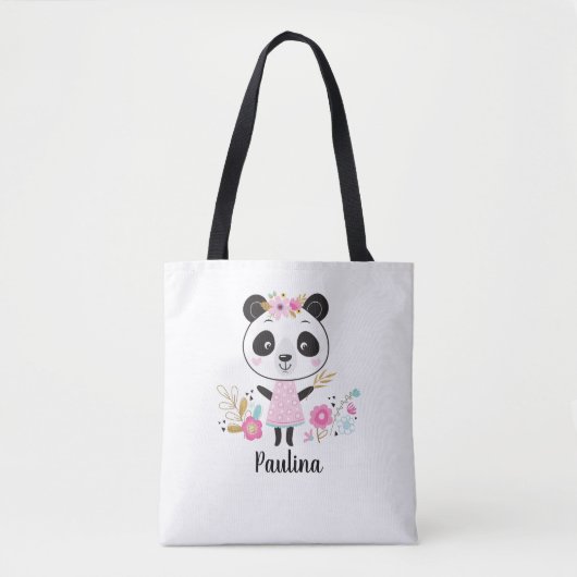 Niedlich Pink Panda Tasche (Vorderseite)