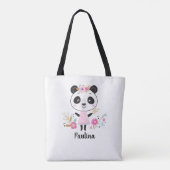 Niedlich Pink Panda Tasche (Rückseite)