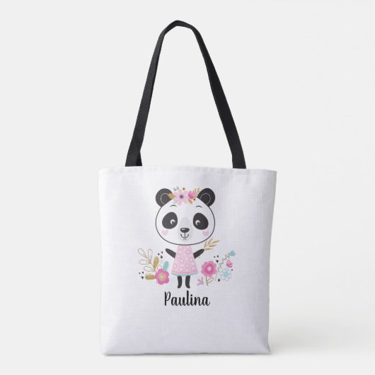 Niedlich Pink Panda Tasche (Rückseite)
