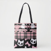 Niedlich Pink Pastel Goth Halloween Tasche (Vorderseite)