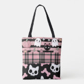 Niedlich Pink Pastel Goth Halloween Tasche (Rückseite)