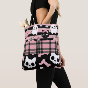 Niedlich Pink Pastel Goth Halloween Tasche