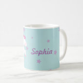 Niedlich Pink Personalisiert Magical Unicorn Tasse (VorderseiteRechts)