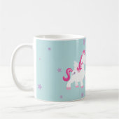 Niedlich Pink Personalisiert Magical Unicorn Tasse (Links)