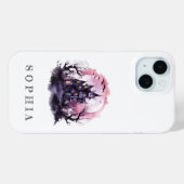 Niedlich Pink Personalisierte Halloween-Fall Case-Mate iPhone Hülle (Rückseite (Horizontal))