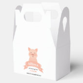 Niedlich Pink Pig Geburtstagsparty | Danke Geschenkschachtel (Geöffnet)