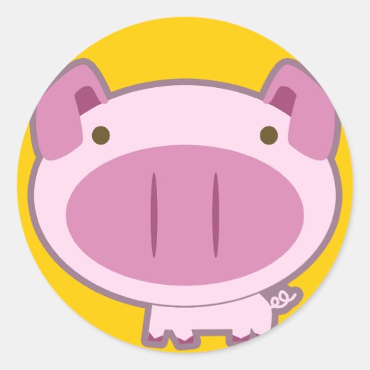 NIEDLICH PINK PIGGY STICKER (Vorderseite)