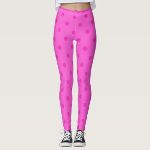 Niedlich Pink Polka Dot Leggings
