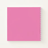 Niedlich-Pink-Polka-Dot-Muster Notizblock (Rückseite)