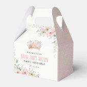 Niedlich Pink Princess Crown Tiara Floral Geburtst Geschenkschachtel (Rückseite)