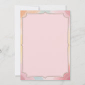 Niedlich Pink Princess Foto Kindergeburtstag Party Einladung (Rückseite)