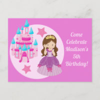 Niedlich Pink Princess Girl Geburtstagsparty Einla