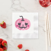 Niedlich Pink Pumpkin Paper Napkin Serviette (Beispiel)