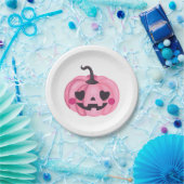 Niedlich Pink Pumpkin Pappteller (Party)
