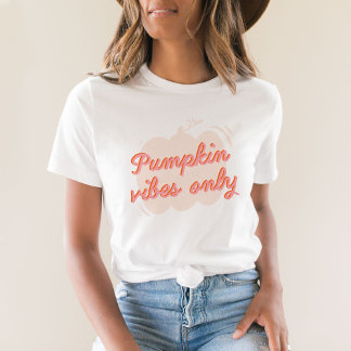Niedlich Pink Pumpkin Vibes T-Shirt
