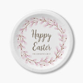 Niedlich Pink Pussy Willow Happy Oaster Pappteller