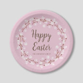Niedlich Pink Pussy Willow Happy Oaster Pappteller