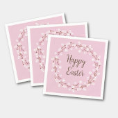 Niedlich Pink Pussy Willow Happy Oaster Serviette