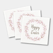 Niedlich Pink Pussy Willow Happy Oaster Serviette