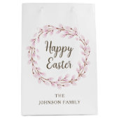 Niedlich Pink Pussy Willow Oaster Mittlere Geschenktüte (Vorderseite)