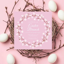 Niedlich Pink Pussy Willow Ostern Brunch