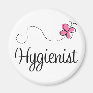 Niedlich Pink-Schmetterling-Hygienevertreter Magnet