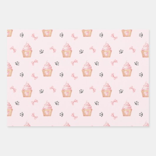 Niedlich Pink Schnauzer Geschenkpapier Set (Vorderseite 2)