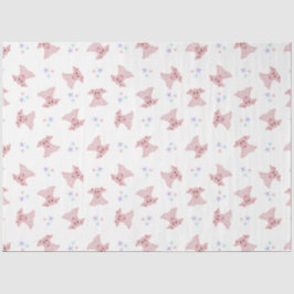 Niedlich Pink Schweine Barnyard Geburtstagskinder Seidenpapier