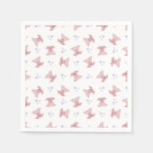 Niedlich Pink Schweine Barnyard Geburtstagskinder Serviette (Vorderseite)