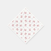 Niedlich Pink Schweine Barnyard Geburtstagskinder Serviette (Ecke)