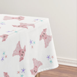 Niedlich Pink Schweine Barnyard Geburtstagskinder Tischdecke