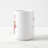 Niedlich Pink Slay Bells Ringing Christmas Puff Kaffeetasse (Mittel)