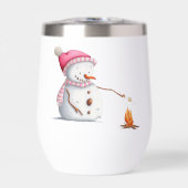 Niedlich Pink Snowman (Vorderseite)