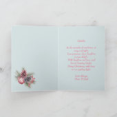 Niedlich Pink Snowman Daughter Weihnachtskarte Dankeskarte (Innenseite)