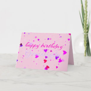 Niedlich Pink Stars Grandtochter Geburtstagskarte Karte
